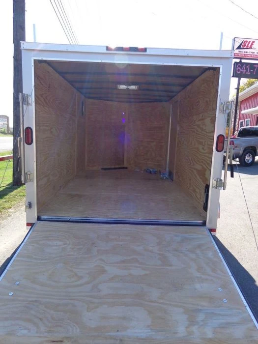 Enclosed Trailer 7'x12' Silver - ATV Cargo Construction Hauler Storage 2 Enclosed Trailer 7'x12' Silver - ATV Cargo Construction Hauler Storage - Image 2