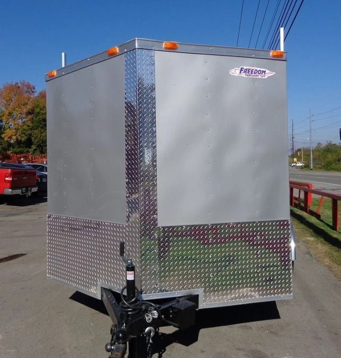 Enclosed Trailer 7'x12' Silver - ATV Cargo Construction Hauler Storage 1 Enclosed Trailer 7'x12' Silver - ATV Cargo Construction Hauler Storage