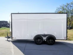 7x14 Enclosed Trailer White V-Nose Blackout Package (2) 3,500lb Axles -Tool Comprehensive dsc01625 2