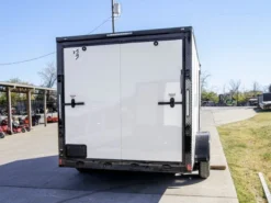 7x14 Enclosed Trailer White V-Nose Blackout Package (2) 3,500lb Axles -Tool Comprehensive dsc01627 2