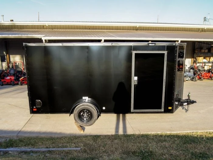 7x14 Enclosed Trailer Black V-Nose Blackout Package 3,500lb Axle Storage 6 7x14 Enclosed Trailer Black V-Nose Blackout Package 3,500lb Axle Storage - Image 6