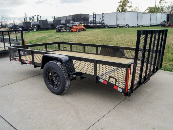 6.4x12 Dovetail Utility Trailer With 1ft Mesh Sides 3,500lb Axle 4 6.4x12 Dovetail Utility Trailer With 1ft Mesh Sides 3,500lb Axle - Image 4