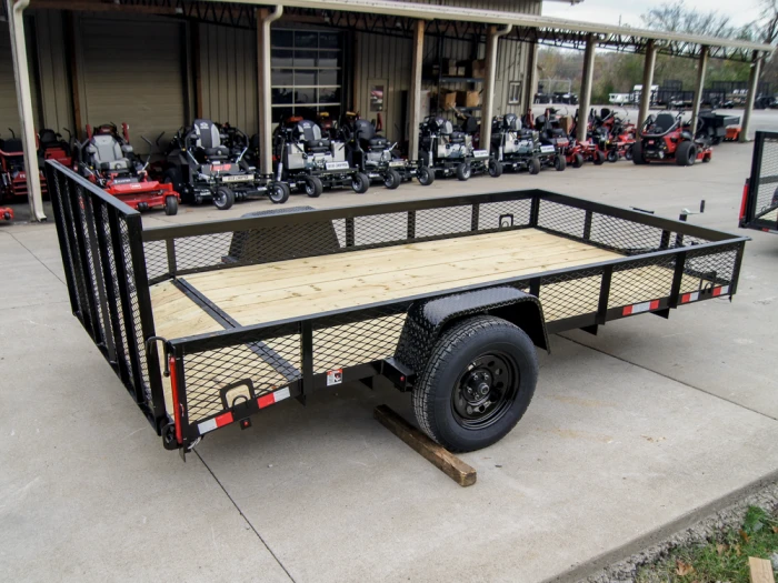 6.4x12 Dovetail Utility Trailer With 1ft Mesh Sides 3,500lb Axle 6 6.4x12 Dovetail Utility Trailer With 1ft Mesh Sides 3,500lb Axle - Image 6