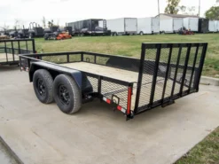 6.4x12 Dovetail Utility Trailer With 1ft Mesh Sides (2) 3,500lb Axles -Tool Comprehensive dsc01962