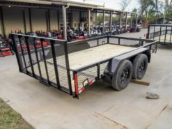 6.4x12 Dovetail Utility Trailer With 1ft Mesh Sides (2) 3,500lb Axles -Tool Comprehensive dsc01964