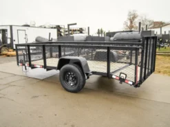 5x12 Dovetail Utility Trailer With 2ft Mesh Sides 3,500lb Axle -Tool Comprehensive dsc02220