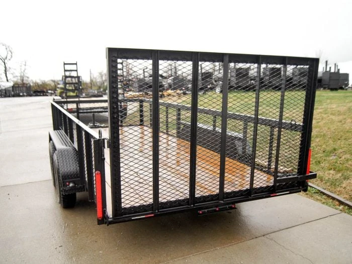 6.4x16 Straight Deck Utility Trailer With 2ft Mesh Sides Tall Gate 5 6.4x16 Straight Deck Utility Trailer With 2ft Mesh Sides Tall Gate - Image 5