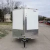 Enclosed Trailer 6'x12' White - V-Nose 3,500 Lb. Axle Storage