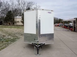 Enclosed Trailer 6'x12' White - V-Nose 3,500 Lb. Axle Storage