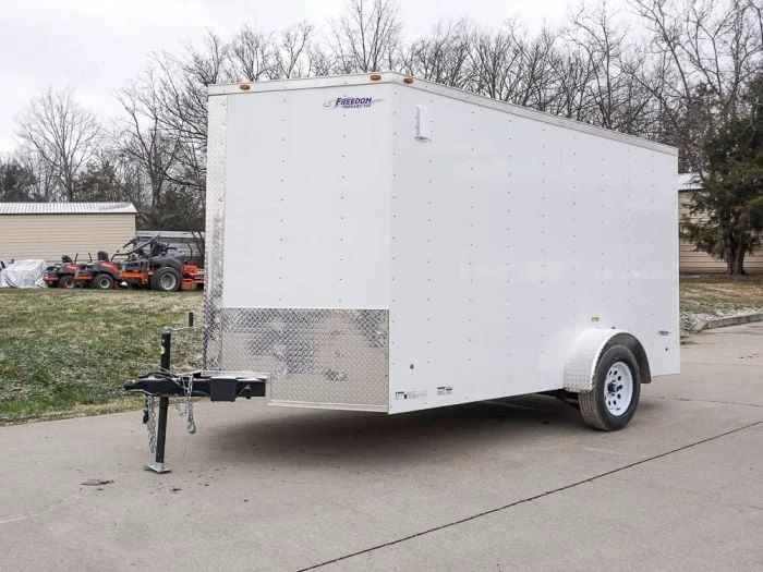 Enclosed Trailer 7x12 Single Axle 3500lbs V-Nose W/ Ramp Storage 2 Enclosed Trailer 7x12 Single Axle 3500lbs V-Nose W/ Ramp Storage - Image 2