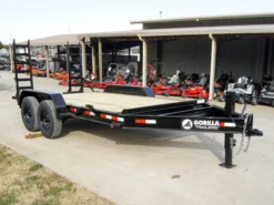 7x14 IBeam Equipment Trailer (2) 7K Axles With Stand-Up Ramps
