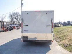 Enclosed Trailer Custom 7'x18' White Tandem Axle With Ramp And E-Tracks Storage -Tool Comprehensive dsc02783 3