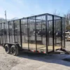 6.4x16 Straight Deck Utility Trailer 6ft Mesh Sides (2) 3,500lb Axles