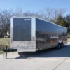 Enclosed Trailer 8.5x24 Tandem Axle Charcoal Gray - Motorcycle Car Hauler Storage