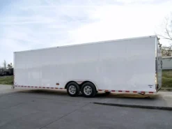 8.5x28 Flat Nose White Enclosed Trailer (2) 5,200lb Axles Cargo Storage 9 8.5x28 Flat Nose White Enclosed Trailer (2) 5,200lb Axles Cargo Storage -Tool Comprehensive dsc02811 3