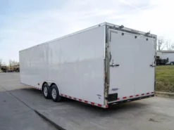 8.5x28 Flat Nose White Enclosed Trailer (2) 5,200lb Axles Cargo Storage 10 8.5x28 Flat Nose White Enclosed Trailer (2) 5,200lb Axles Cargo Storage -Tool Comprehensive dsc02812 3