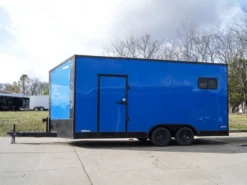 8.5x18 Blue V-Nose Slant Top Enclosed Trailer With Blackout Package 8 8.5x18 Blue V-Nose Slant Top Enclosed Trailer With Blackout Package -Tool Comprehensive dsc02932 7