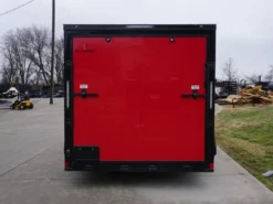 7x12 Enclosed Trailer Red V-Nose Blackout Package 3,500lb Axle Storage -Tool Comprehensive dsc03398 2