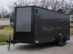 7x12 Enclosed Trailer Charcoal V-Nose Blackout Package 3,500lb Axle Storage -Tool Comprehensive dsc03421 2
