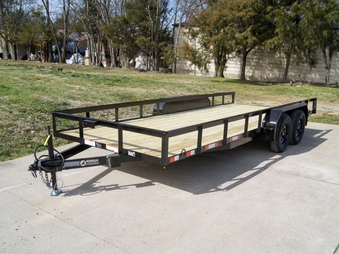 7x18 Straight Deck Utility Trailer (2) 3,500lb Axles - No Gate 1 7x18 Straight Deck Utility Trailer (2) 3,500lb Axles - No Gate