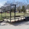 7x20 Dovetail Utility Trailer (2) 3,500lb Axles With Elevated Basket