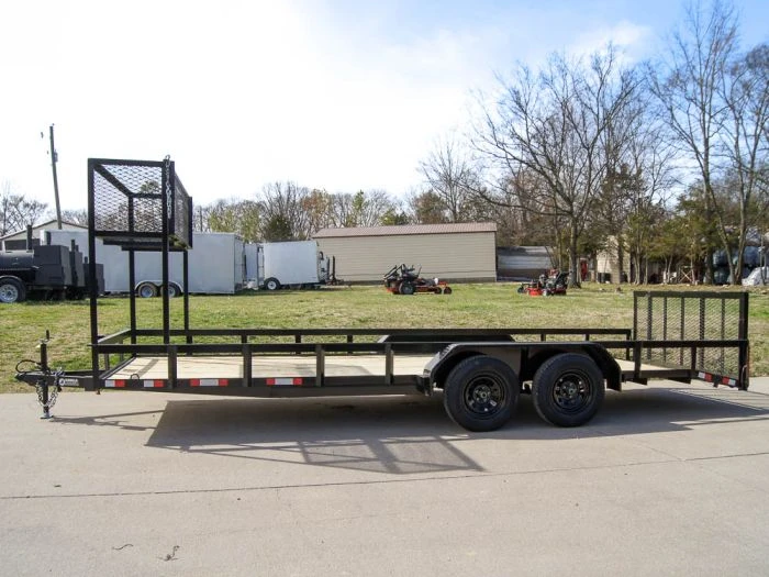 7x20 Dovetail Utility Trailer (2) 3,500lb Axles With Elevated Basket 3 7x20 Dovetail Utility Trailer (2) 3,500lb Axles With Elevated Basket - Image 3