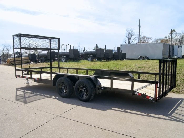 7x20 Dovetail Utility Trailer (2) 3,500lb Axles With Elevated Basket 4 7x20 Dovetail Utility Trailer (2) 3,500lb Axles With Elevated Basket - Image 4