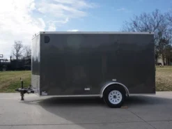 7x12 Enclosed Charcoal Trailer With Silver ATP 3500lb Axle Storage -Tool Comprehensive dsc04040 2