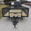 6.4x14-2ft Mesh Side Utility Trailer Dovetail (2) 3500lb Axle