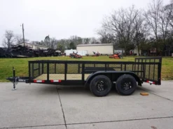 6.4x14-2ft Mesh Side Utility Trailer Dovetail (2) 3500lb Axle -Tool Comprehensive dsc04088 1
