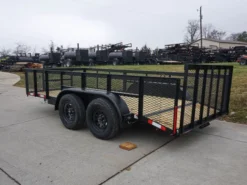 6.4x14-2ft Mesh Side Utility Trailer Dovetail (2) 3500lb Axle -Tool Comprehensive dsc04089