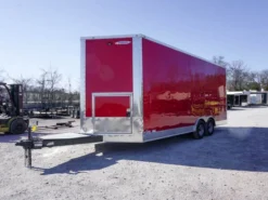 Enclosed Trailer 8.5' X 20' Custom Red Event Storage