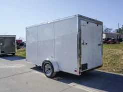 Enclosed Trailer 6'x12' White V-Nose 3,500 Lb. Axle Polycore Side Storage -Tool Comprehensive dsc04444 1 1