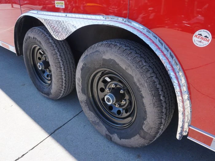 8.5x24 Red Enclosed Trailer (2) 5200lb Axles 7.5 Interior Height Storage 6 8.5x24 Red Enclosed Trailer (2) 5200lb Axles 7.5 Interior Height Storage - Image 6