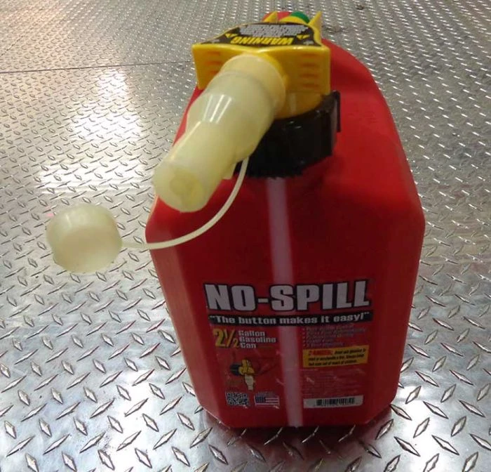 No-Spill Gas Can 2.5 Gallon CARB Approved 1 No-Spill Gas Can 2.5 Gallon CARB Approved