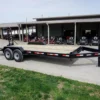 7x20 Equipment Trailer 8" I-Beam (2) 7K Axles Standup Ramps