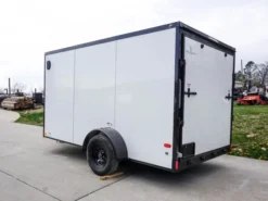 7x12 Enclosed Trailer White V-Nose Blackout Package 3,500lb Axle Storage 10 7x12 Enclosed Trailer White V-Nose Blackout Package 3,500lb Axle Storage -Tool Comprehensive dsc05796 1