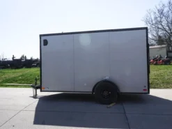 7x12 Enclosed Trailer Silver V-Nose Blackout Package 3,500lb Axle Storage -Tool Comprehensive dsc05844 2