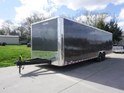 8.5x28 Custom Charcoal Flat Nose Enclosed Trailer (2) 5200 Axles Storage -Tool Comprehensive dsc05989 2