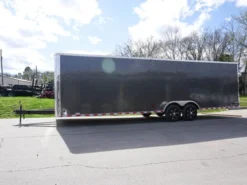 8.5x28 Custom Charcoal Flat Nose Enclosed Trailer (2) 5200 Axles Storage -Tool Comprehensive dsc05990 2