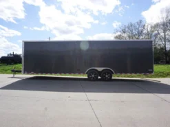 8.5x28 Custom Charcoal Flat Nose Enclosed Trailer (2) 5200 Axles Storage -Tool Comprehensive dsc05991 2