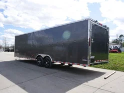 8.5x28 Custom Charcoal Flat Nose Enclosed Trailer (2) 5200 Axles Storage -Tool Comprehensive dsc05992 2