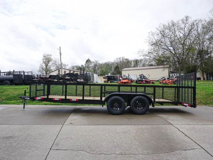 6.4x20 2ft Mesh Sides Utility Trailer Dovetail (2) 3500lb Axle 4 6.4x20 2ft Mesh Sides Utility Trailer Dovetail (2) 3500lb Axle - Image 4