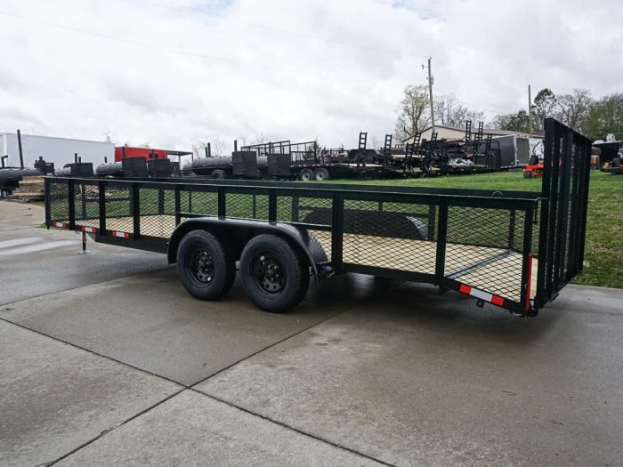 6.4x20 2ft Mesh Sides Utility Trailer Dovetail (2) 3500lb Axle 5 6.4x20 2ft Mesh Sides Utility Trailer Dovetail (2) 3500lb Axle - Image 5