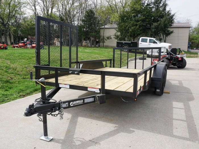 6.4x14 Tandem Dovetail Utility Trailer With Side Gate 2 6.4x14 Tandem Dovetail Utility Trailer With Side Gate - Image 2
