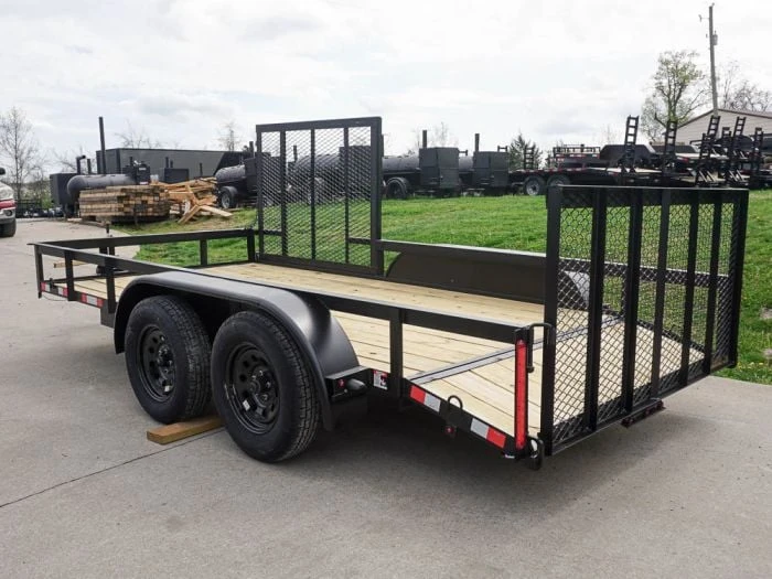 6.4x14 Tandem Dovetail Utility Trailer With Side Gate 4 6.4x14 Tandem Dovetail Utility Trailer With Side Gate - Image 4