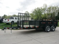 7x16 Hybrid Hydraulic Dump Trailer With 2ft Sides (2) 6K Axles