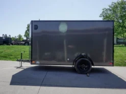 6x12 Enclosed Trailer Charcoal V-Nose Blackout Package 3,500lb Axle Storage -Tool Comprehensive dsc06376 1