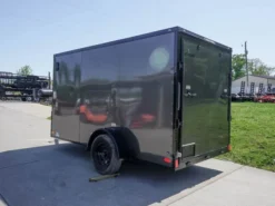 6x12 Enclosed Trailer Charcoal V-Nose Blackout Package 3,500lb Axle Storage -Tool Comprehensive dsc06377 1