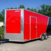 8.5x18 Custom Two-Tone Enclosed Trailer With Rubber Floor Storage